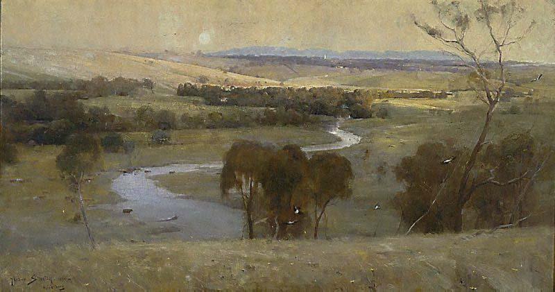 Arthur streeton Still glides the stream, and shall for ever glide